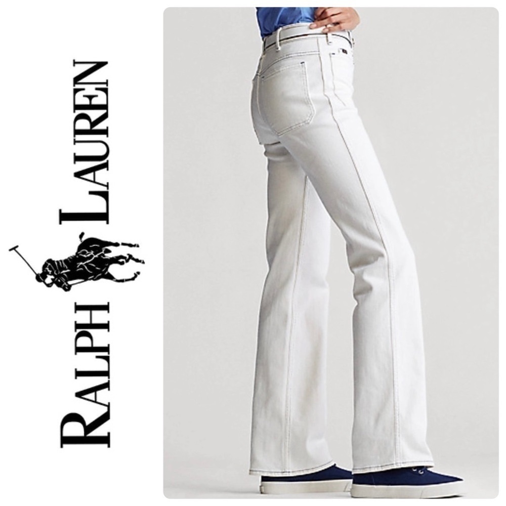 Polo by Ralph Lauren | White Flare Jean - Size 26R- Excellent Condition​​​​​ - Picture 2 of 12